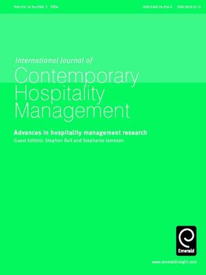 cover image of International Journal of Contemporary Hospitality Management, Volume 16, Issue 3